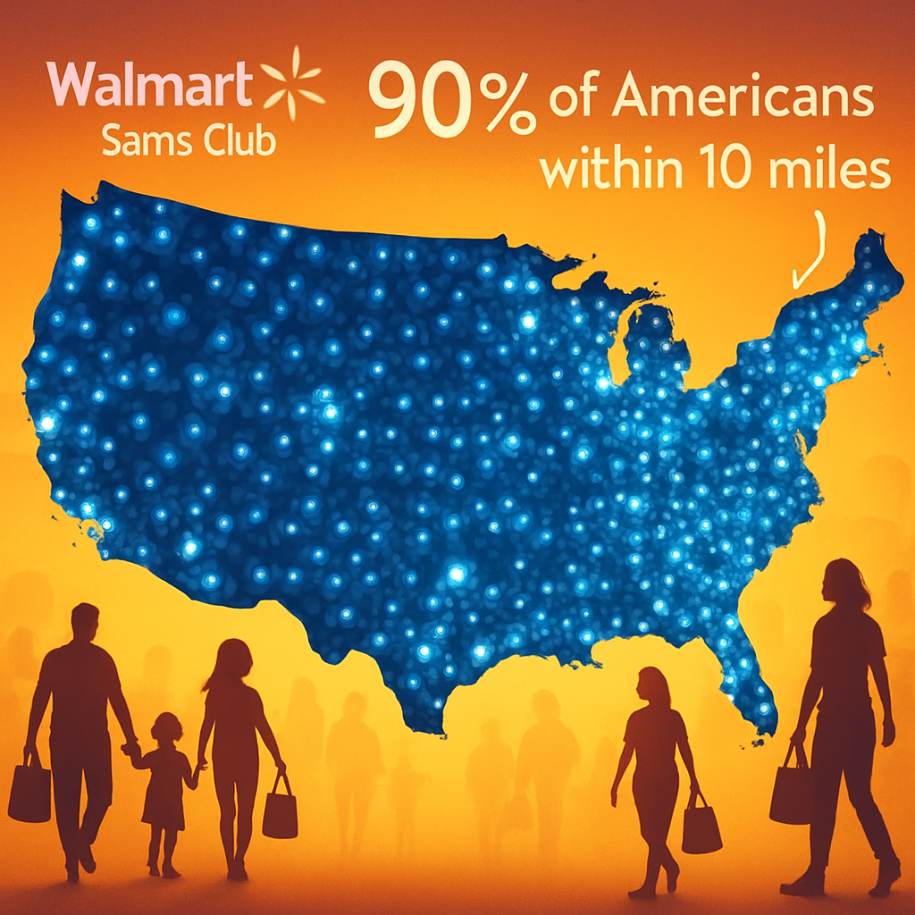 How Close Are Americans to Walmart and Sam’s Club? The 10-Mile Advantage